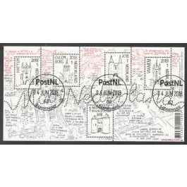 Bezpieczna płatność Nederland 2018: V3601-3610: Beleef de Natuur: Reptielen en Amfibieën velletje gestempeld