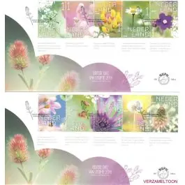 Bezpieczna płatność Nederland 2018: V3601-3610: Beleef de Natuur: Reptielen en Amfibieën velletje gestempeld