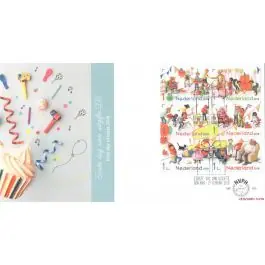 Darmowa dostawa Nederland 2018: V3601-3610: Beleef de Natuur: Reptielen en Amfibieën velletje gestempeld