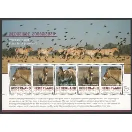 Darmowa dostawa Nederland 2017: NVPH: V3197 P-17: "Bedreigde Zoogdieren": Przewalskipaard: velletje postfris