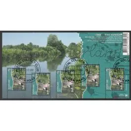 Autentyczny Nederland 2018: V3601-3610: Beleef de Natuur: Reptielen en Amfibieën velletje gestempeld