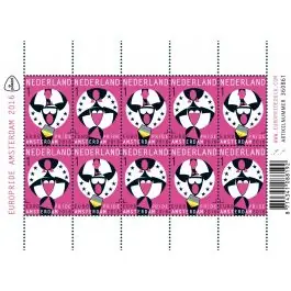 Darmowa dostawa Nederland 2018: V3601-3610: Beleef de Natuur: Reptielen en Amfibieën velletje gestempeld