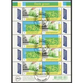 Tani Nederland 2018: V3601-3610: Beleef de Natuur: Reptielen en Amfibieën velletje gestempeld