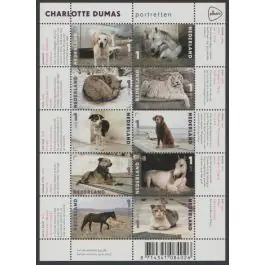 Darmowa dostawa Nederland 2018: V3601-3610: Beleef de Natuur: Reptielen en Amfibieën velletje gestempeld