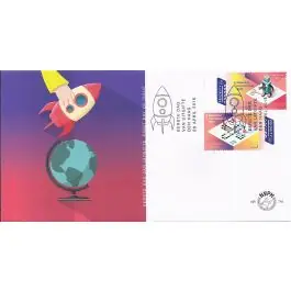 Wyprzedaż Nederland 2018: V3601-3610: Beleef de Natuur: Reptielen en Amfibieën velletje gestempeld