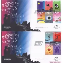 Wyprzedaż Nederland 2018: V3601-3610: Beleef de Natuur: Reptielen en Amfibieën velletje gestempeld