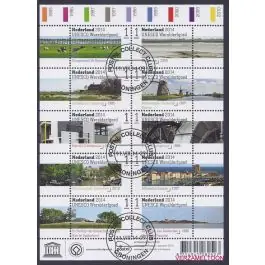 Wyprzedaż Nederland 2018: V3601-3610: Beleef de Natuur: Reptielen en Amfibieën velletje gestempeld