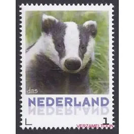 Darmowa dostawa Nederland 2013: NVPH: V3013-Aa-8: "Zoogdieren in Nederland": Das: postfris