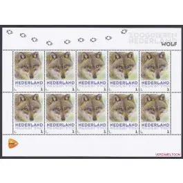 Szybka dostawa Nederland 2013: NVPH: V3013-Aa-35: "Zoogdieren in Nederland": Wolf: velletje postfris