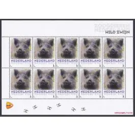 Zwrot pieniędzy Nederland 2013: NVPH: V3013-Aa-32: "Zoogdieren in Nederland": Wild zwijn: velletje postfris