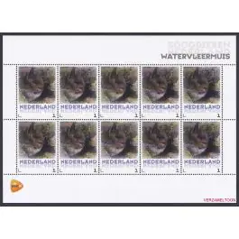 Ekspresowa dostawa Nederland 2013: NVPH: V3013-Aa-30: "Zoogdieren in Nederland": Watervleermuis: velletje postfris