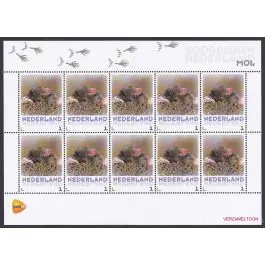 Szybka dostawa Nederland 2013: NVPH: V3013-Aa-23: "Zoogdieren in Nederland": Mol: velletje postfris