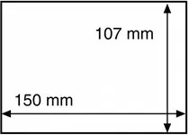 Tylko dziś Plastic hoesjes voor brieven en ansichtkaarten