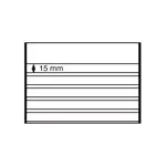 Standaard insteekkaarten - 210x148 mm (81/4x53/4")- 50 Stuks - stevige PVC Premium