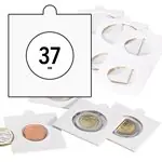 MATRIX witte munthouders voor munt Ø 37 mm - 25 st. Popularny