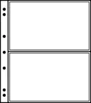 NUMIS-vellen - 2 vakken tot 165 x 107 mm - Pak van10 - Leuchtturm Szybka dostawa