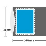 Wyprzedaż HAWID Block Mounts - 148x105 mm - dubbel gesloten - zwart - 10 stuks