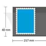 HAWID Stroken - 217x40 mm - zwart - 25 stuks Nowość