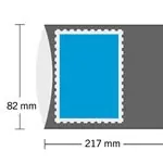 HAWID Stroken - 217x82 mm - dubbel gesloten - zwart - 10 stuks Najlepsza cena