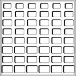 Tylko dziś Blauw Muntlades met beschermhoes - 48 uitsparingenvoor 6 complete Euro sets