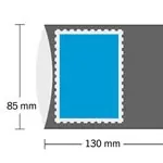 Popularny HAWID Block Mounts - 130x85 mm - dubbel gesloten -zwart - 10 stuks