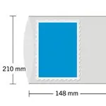HAWID Block Mounts - 148x210 mm - dubbel gesloten - transparant - 10 stuks Szybka dostawa
