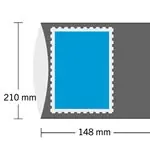 HAWID Block Mounts - 148x210 mm - dubbel gesloten - zwart - 10 stuks Darmowa dostawa