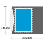 Zwrot pieniędzy HAWID SL-Stroken - 265x145 mm - dubbel gesloten - zwart - 7 stuks
