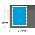 Wyprzedaż HAWID Stroken - 217x25 mm - zwart - 25 stuks