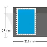 Wysoka jakość HAWID Stroken - 217x27,5 mm - zwart - 25 stuks
