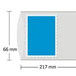 Premium HAWID Stroken - 217x66 mm - dubbel gesloten - transparant - 10 stuks