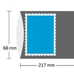 HAWID Stroken - 217x68 mm - dubbel gesloten - zwart - 10 stuks Kup teraz