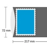 Zamów teraz HAWID Stroken - 217x72 mm - dubbel gesloten - zwart - 10 stuks