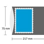 HAWID Stroken - 217x75 mm - dubbel gesloten - zwart - 10 stuks Oferta