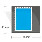 HAWID Voorgesneden - 24x41 mm - zwart - 50 stuks Premium