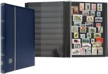 Tylko dziś Insteekboek - Blauw - A4 - 32 zwarte bladzijden - gewatteerde leren band