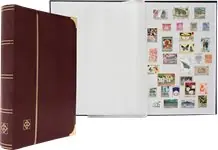 Insteekboek - Rood - A4 - 64 witte bladzijden - gewatteerde imitatie-krokodillenleren band Premium