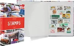 Zwrot pieniędzy Insteekboek STAMPS A5, 32 witte bladzijden, ongewatteerd, gekleurde kaft.