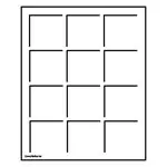 Zamów teraz Lades (S formaat) 12 vierkante uitsparingen - 48 mm - blaue