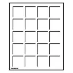 Tani Lades (S formaat) 20 vierkante uitsparingen - 41 mm