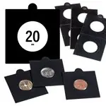 MATRIX zwarte munthouders voor munt Ø 20 mm - 100 st. Rabat