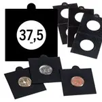 Tani MATRIX zwarte munthouders voor munt Ø 37,5 mm - 100 st.