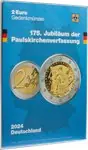 Autentyczny Muntkaart 2 Euro 2024 "175e verjaardag van de Paulskirche Grondwet