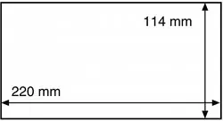 Tylko dziś Plastic hoesjes voor brieven en ansichtkaarten