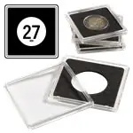 Nowość QUADRUM - Munt capsule voor 27 mm munten (10 stuks)