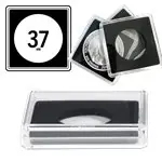 Rabat QUADRUM vierkante muntcapsules voor munt Ø 37 mm -50 st.