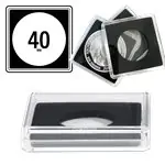 QUADRUM vierkante muntcapsules voor munt Ø 40 mm -50 st. Ekspresowa dostawa