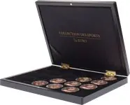 Autentyczny VOLTERRA Uno - Muntcassette voor 19 sportherdenkingsmunten ¼? Euro