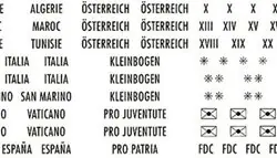 Zelfklevende landen stickers voor albums - Zwitserland, Frankrijk en meer Tylko dziś