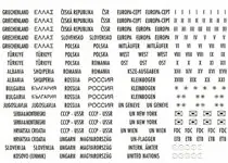 Szybka dostawa Zelfklevende landen stickers voor albums Europa enmeer